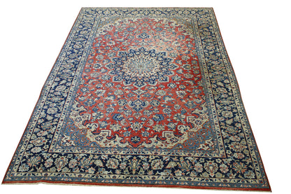 Traditional Antique Tabriz pattern detail