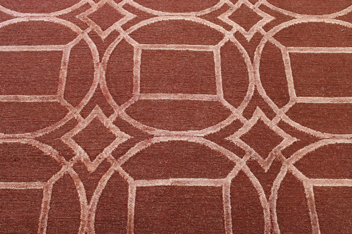 Full view of Modern Circle Design rug