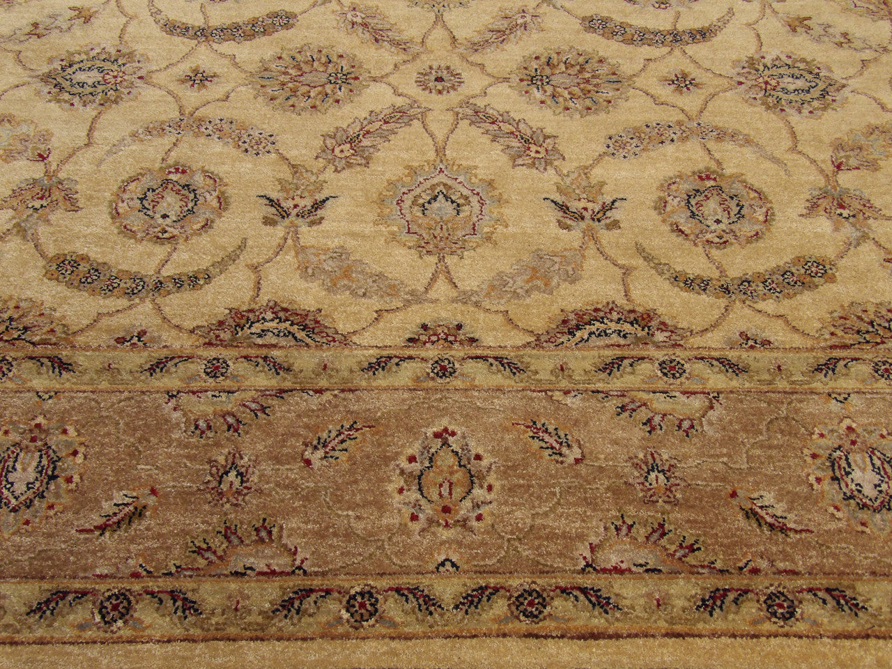 Ziegler Oushak / Peshawar hand-knotted wool rug in Brown, 9'1" x 12'3", SKU w256