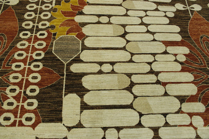 Tribal Arts & Crafts Design rug border detail