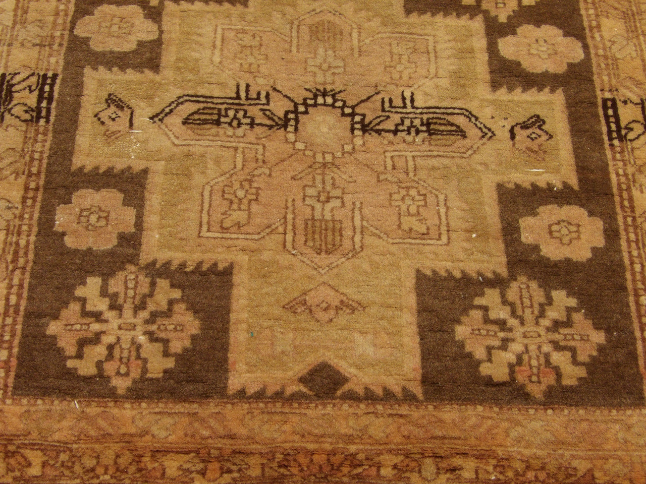 Antique Khotan runner border detail