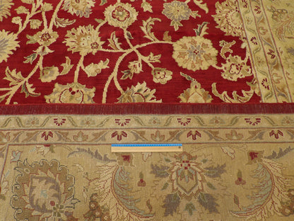 Gold and red Ziegler rug in room setting