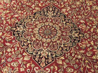 Back of Persian Tabriz hand-knotted rug