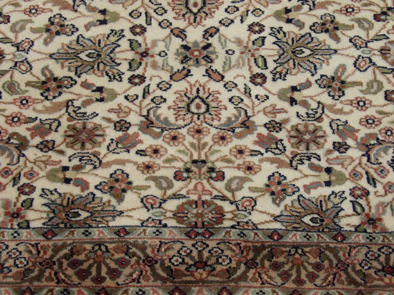 Full view of Persian Kashan rug
