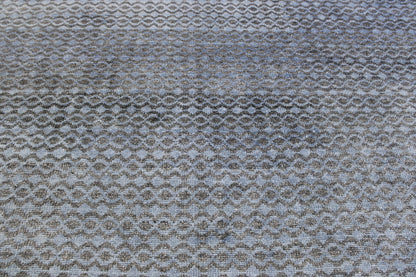 Full view of Modern Distressed Moroccan Design rug