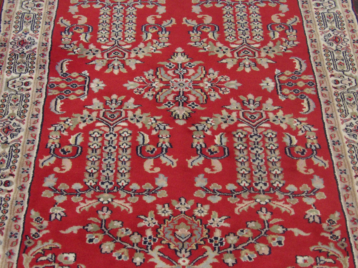 Back of Persian Farahan hand-knotted rug