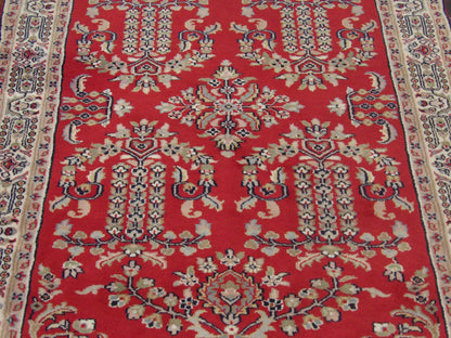 Back of Persian Farahan hand-knotted rug