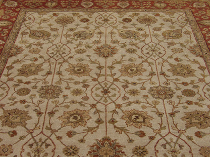 Chobie Antique hand-knotted wool rug in Beige, 6'0" x 9'0", SKU W919