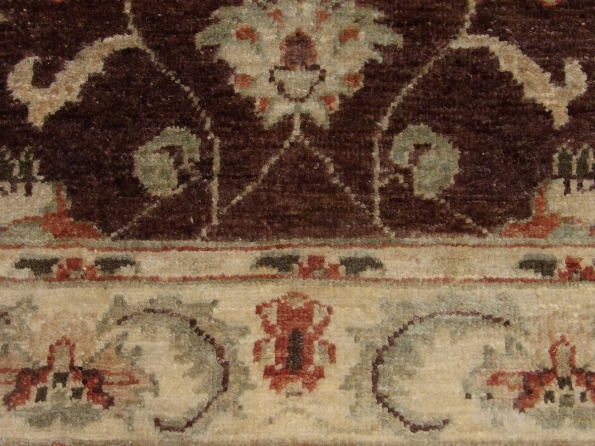 Oushak rug border detail