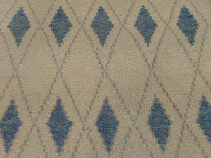 Back of Moroccan hand-knotted rug