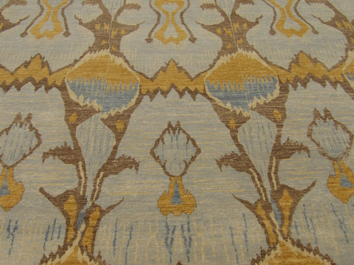 Ikat rug border detail