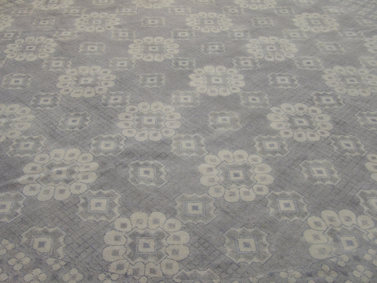 Back of Fine Oushak Wash Natural Dye hand-knotted rug