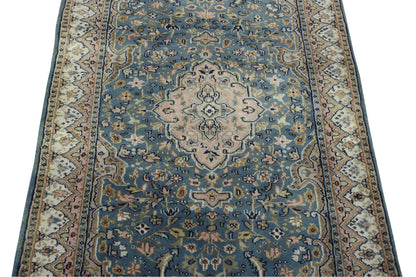Back of Traditional Indo Kerman hand-knotted rug