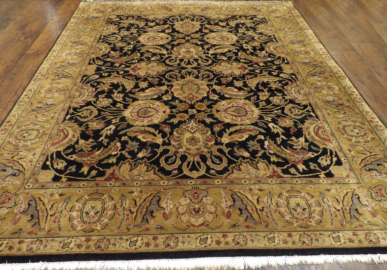 Jaipur Kashan Antique Wash rug corner detail