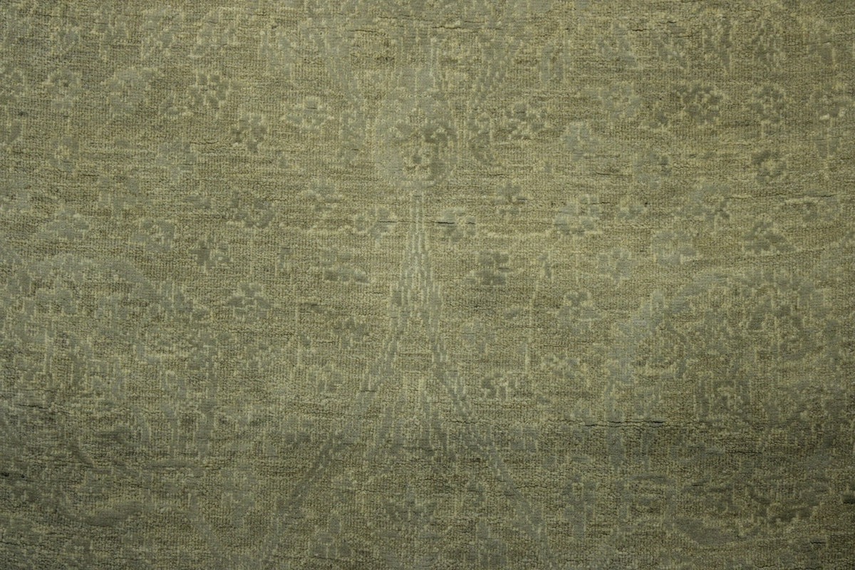 Oushak Bamiyan Chobi rug corner detail