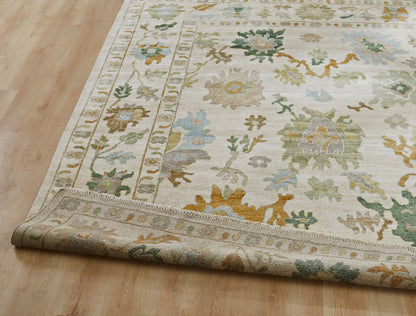 Transitional Hand Knotted Rug Wool & Silk - KAA9050