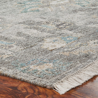 Transitional Hand Knotted Rug Wool & Silk - KAM10040