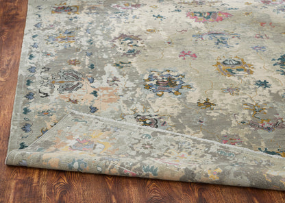 Transitional Hand Knotted Rug Wool & Silk - KKD11430