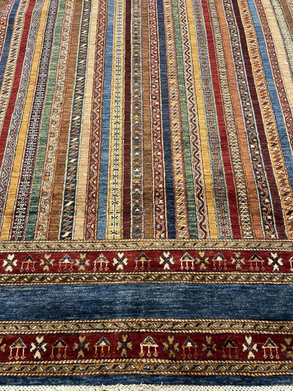 Tribal Nomad Vege Dye Wool Hand Knotted Rug 8'03''x10'02''  - AR79522