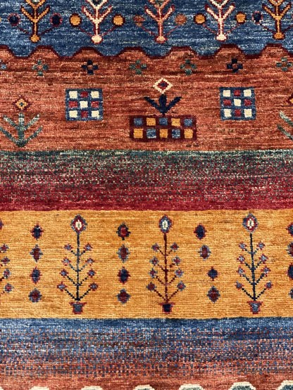 Tribal Nomad Vege Dye Wool Hand Knotted Rug 5'06''x8'00''  - AR82033