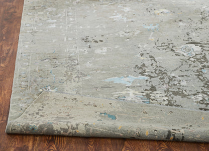 Transitional Hand Knotted Rug Wool & Silk - KKD11400