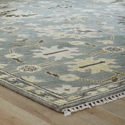 Transitional Hand Knotted Rug Wool - KUS1240