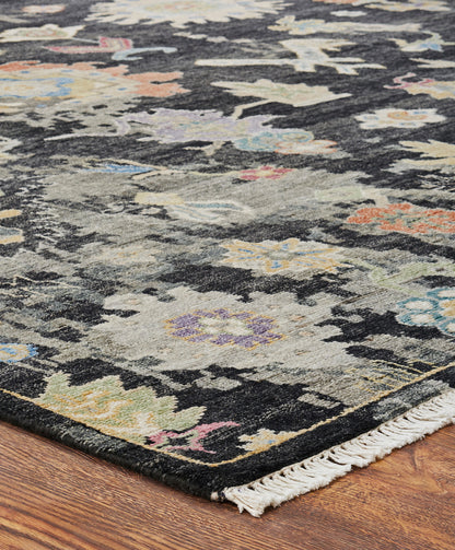Transitional Hand Knotted Rug Wool & Silk - KAK4260