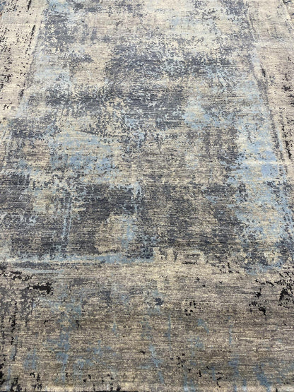 Fine Abstract  Silk and Wool Hand Knotted Rug 6'06''x9'11''  - AR73969