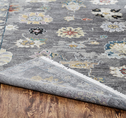Transitional Hand Knotted Rug Wool & Silk - KAM10030