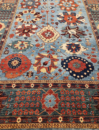 Tribal Nomad Vege Dye Wool Hand Knotted Rug 9'02''x12'10''  - AR88956