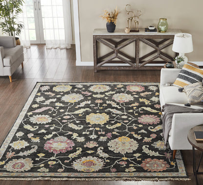 Transitional Hand Knotted Rug Wool & Silk - KAA9010