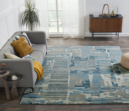 Transitional Hand Knotted Rug Wool - KMV7290