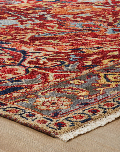 Transitional Hand Knotted Rug Wool & Silk - KAM10100