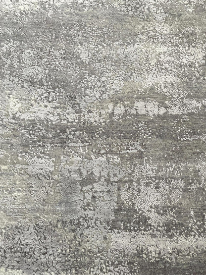 Fine Abstract  Silk and Wool Hand Knotted Rug 10'00''x14'02''  - AR75430
