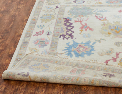 Transitional Hand Knotted Rug Wool & Silk - KAA8990