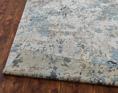 Modern Hand Knotted Rug Silk - KJN0830