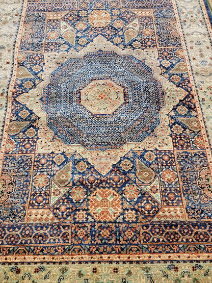 Farahan Mamluk Design Wool Hand Knotted Rug 4'08''x6'04''  - AR77022