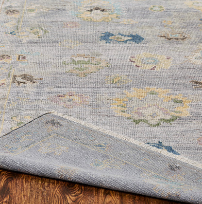 Transitional Hand Knotted Rug Wool & Silk - KAM10080