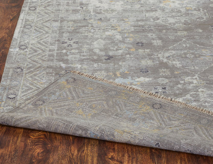 Transitional Hand Knotted Rug Wool & Silk - KKH3500
