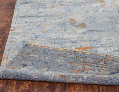 Transitional Hand Knotted Rug Wool & Silk - KKH3460
