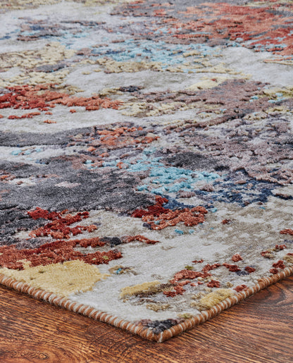 Modern Hand Knotted Rug Silk - KJN0810
