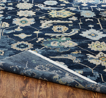 Transitional Hand Knotted Rug Wool & Silk - KAM10020