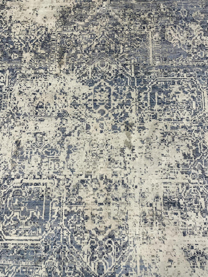Indigo Collection W/Silk Handknotted Rug 9'10" X 13'11" -Art78165