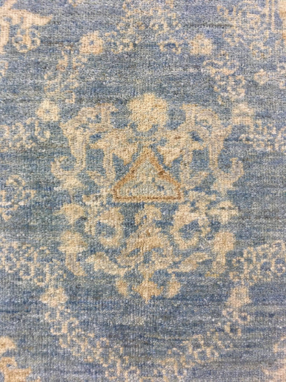 Indigo Collection Fabric Wash Handknotted Rug 7'10" X 9'11" -Art27556