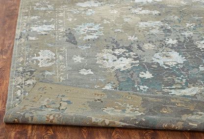 Transitional Hand Knotted Rug Wool & Silk - KKD11420