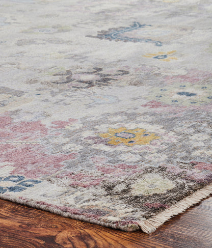 Transitional Hand Knotted Rug Wool & Silk - KCR9370