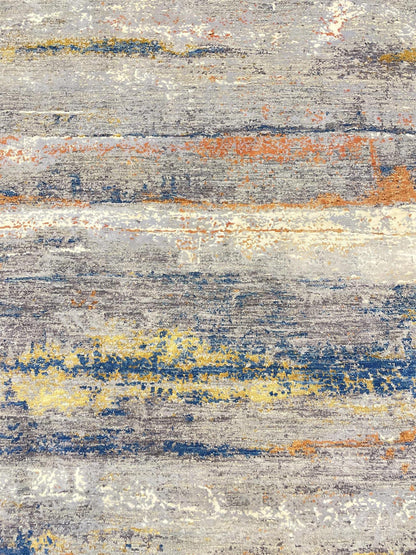 Indigo Collection W/Silk Handknotted Rug 6'06" X 10'01" -Art73960