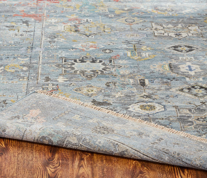 Transitional Hand Knotted Rug Wool & Silk - KKH3470
