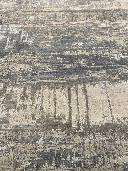 Fine Abstract  Silk and Wool Hand Knotted Rug 8'00''x10'02''  - AR77627
