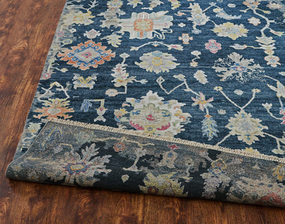 Transitional Hand Knotted Rug Wool & Silk - KAK4290